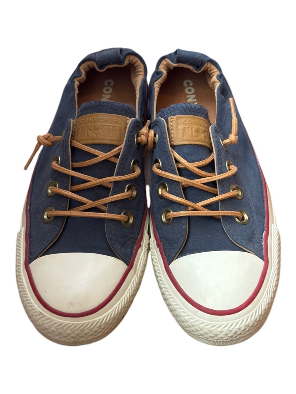 Converse Chuck Taylor All Star Shoreline Navy Blue Slip On Canvas Sneakers. 7. - Picture 1 of 7
